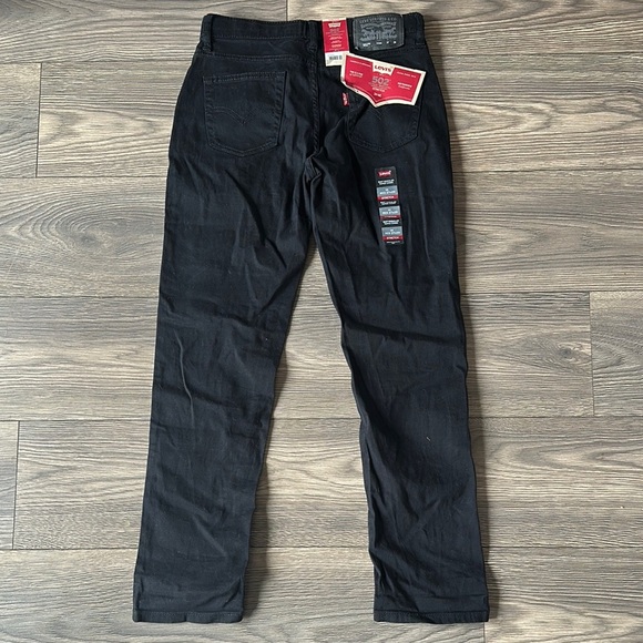 Levi's Black Straight Leg Jeans Timeless Design - Picture 5 of 8